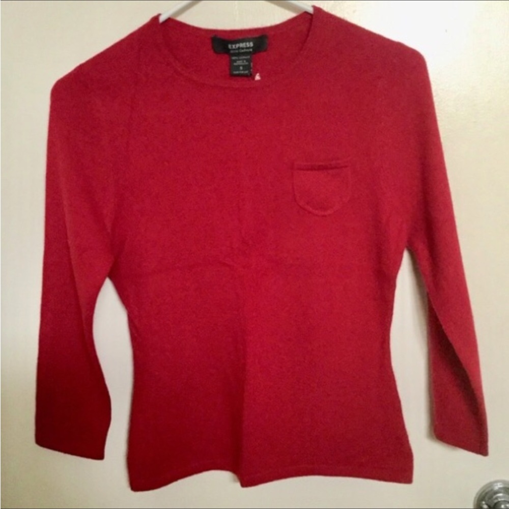 Vintage Express cashmere 3/4 sleeves sweater